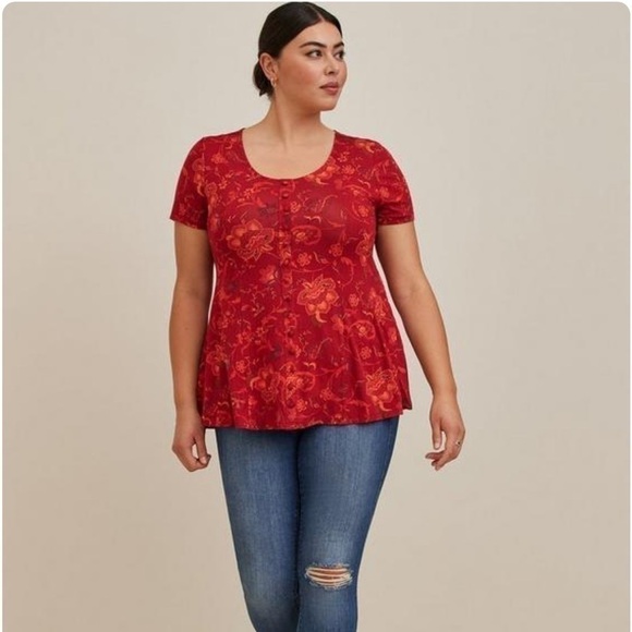 torrid Tops - Torrid Super Soft Button-Front Seamed
Top, New with Tags